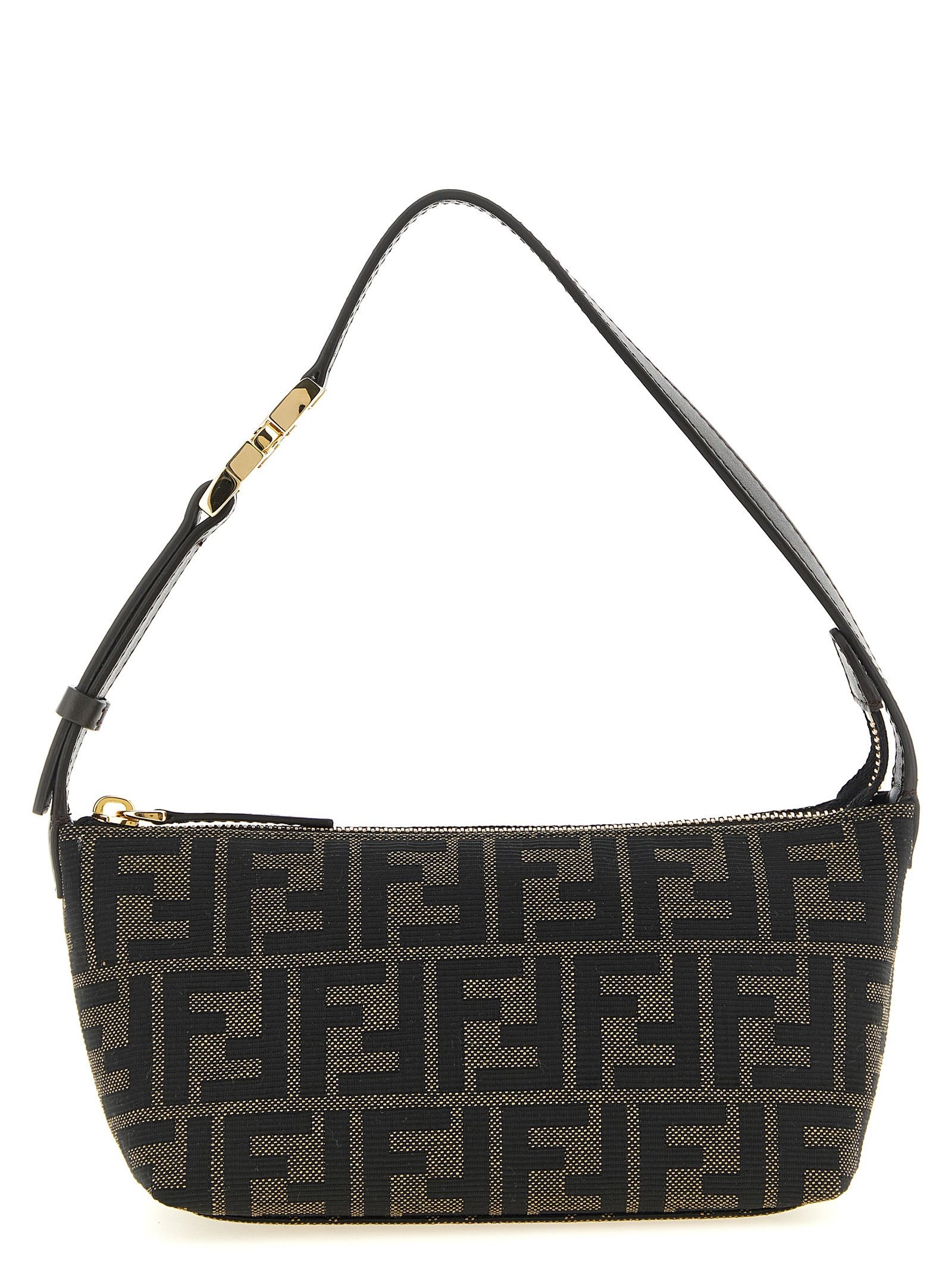 Fendi bruin polyester Clutch Bag