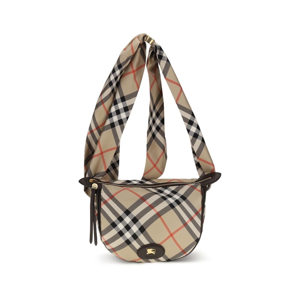 Burberry Beige zijden schoudertas
