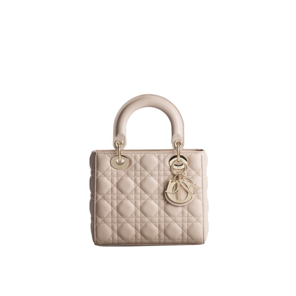 Dior Beige Lamb leren schoudertas