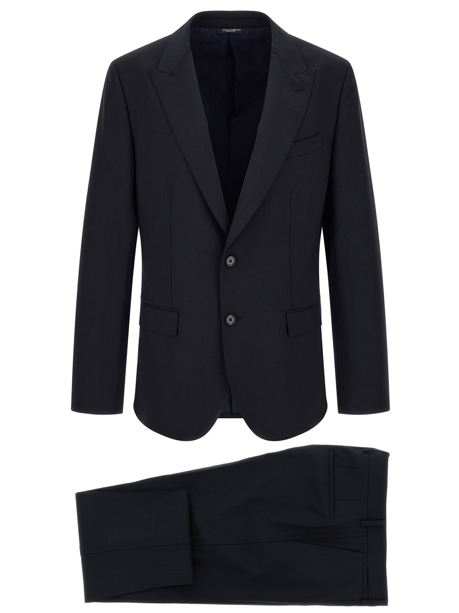 Dolce & Gabbana blauw Virgin wollen tweedelig pak