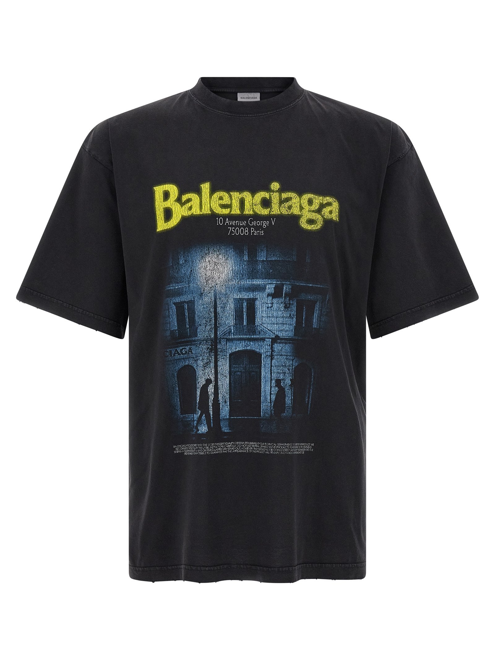 Balenciaga zwart katoenen T-shirt