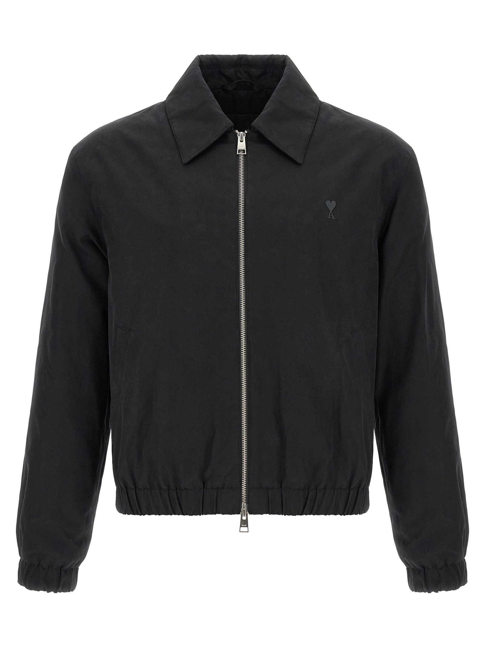 Ami Paris zwart katoenen Bomber