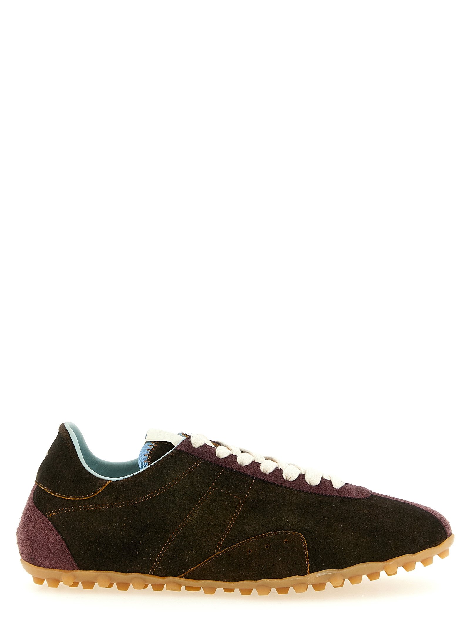Maison Margiela bruin kalfsleren sportsneakers