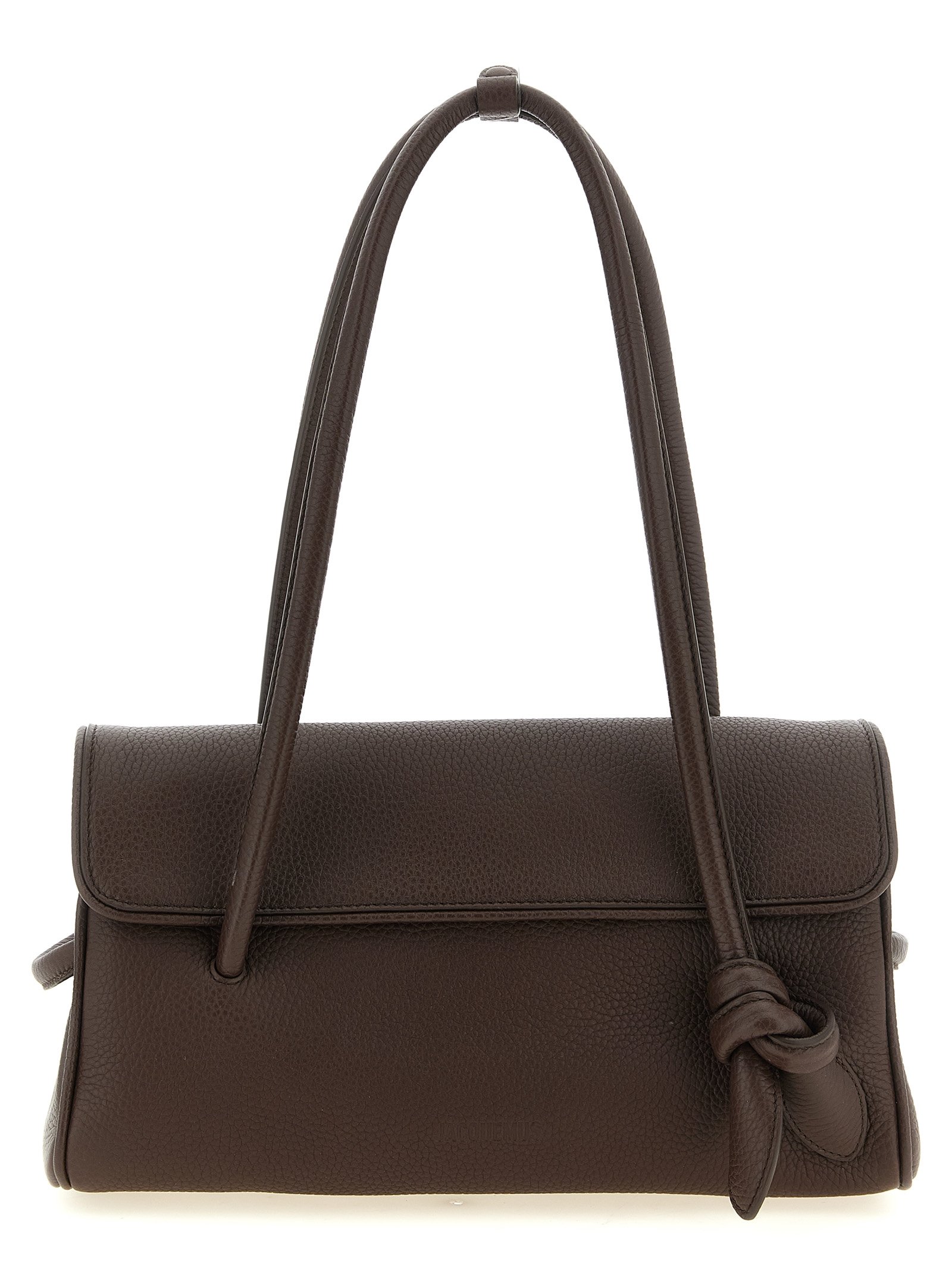 Jacquemus bruin kalfsleren schoudertas