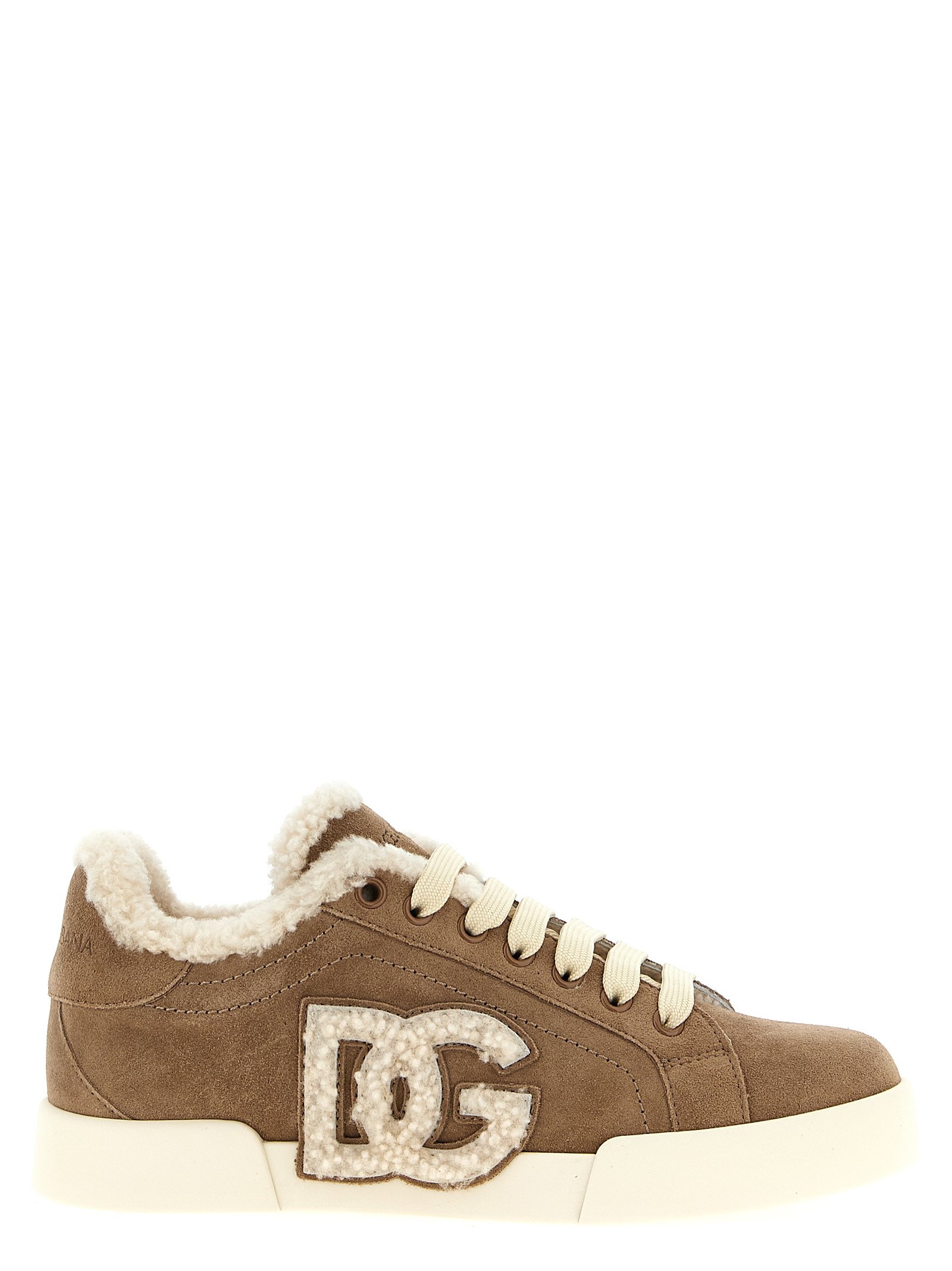 Dolce & Gabbana bruin Lambskin sneakers
