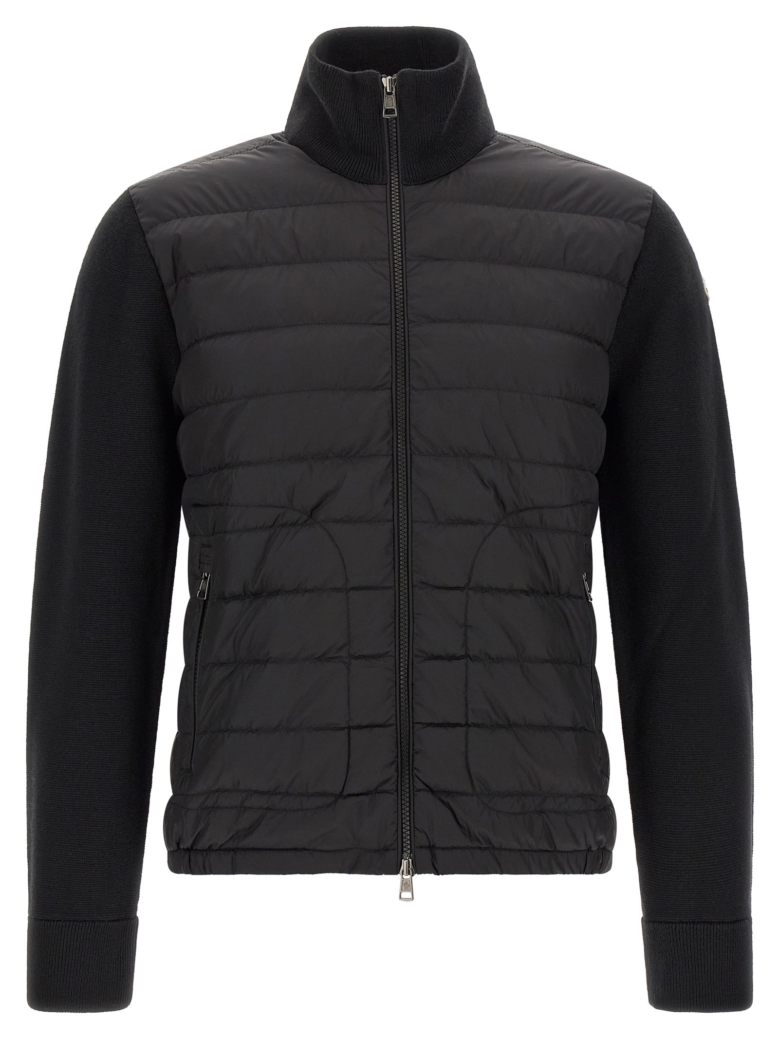 Moncler zwart polyamide vest