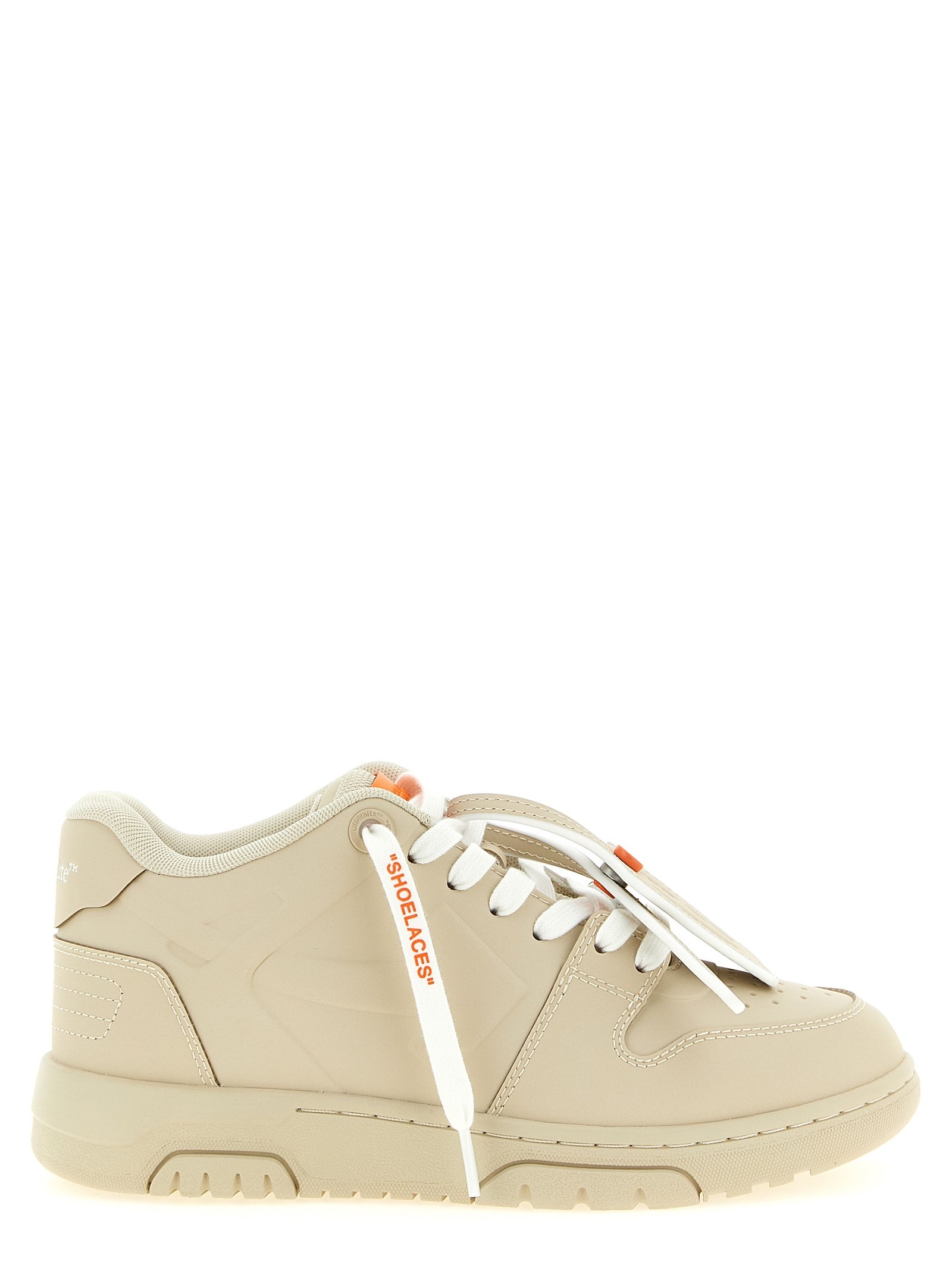 Off-wit Beige Plastic sportsneakers