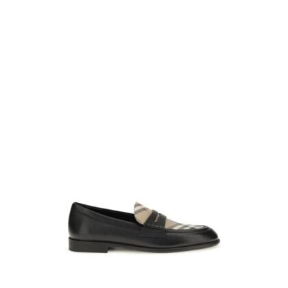 Burberry zwart Lamb Ovis Aries instapper loafers