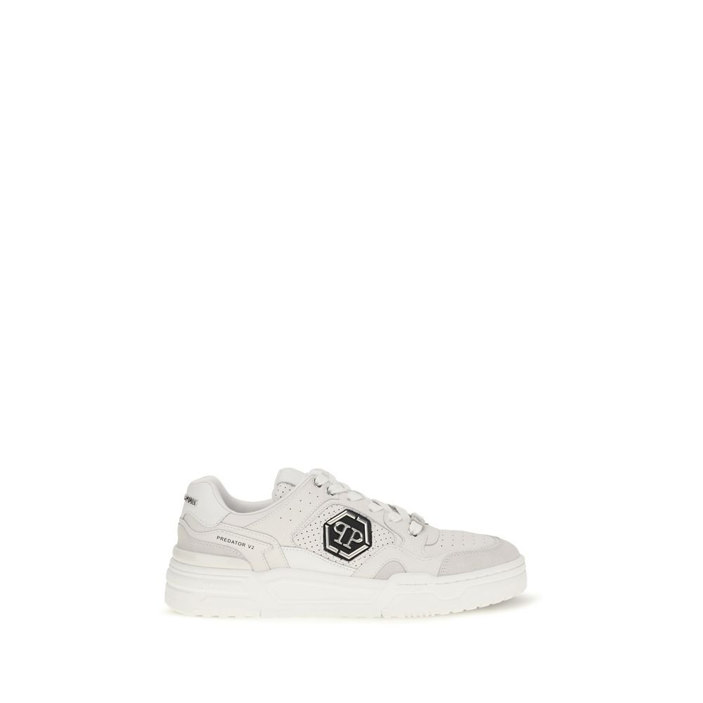 Philipp Plein wit polyester lage sneakers