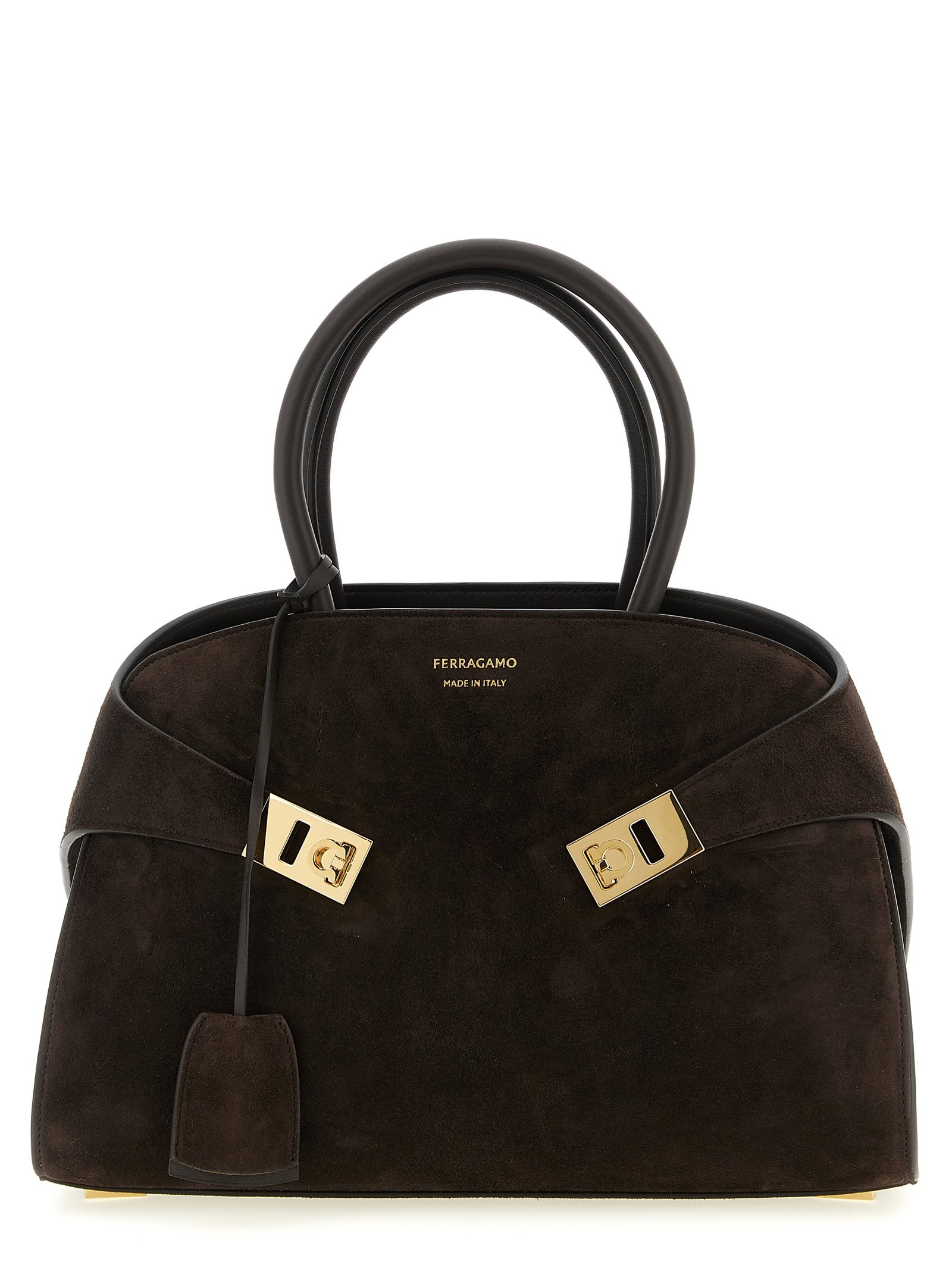 Ferragamo bruin Goatskin handtas