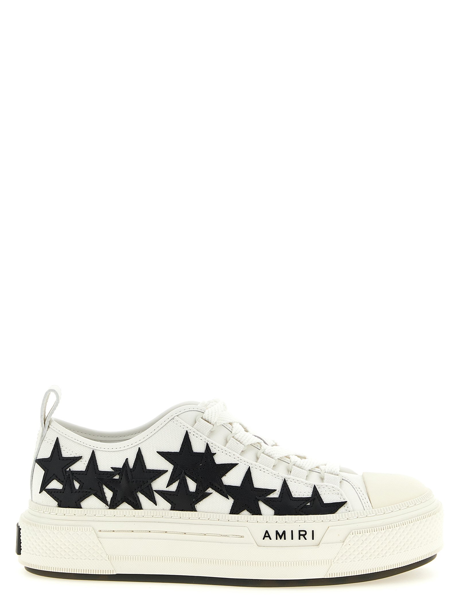 Amiri wit katoenen lage sneakers