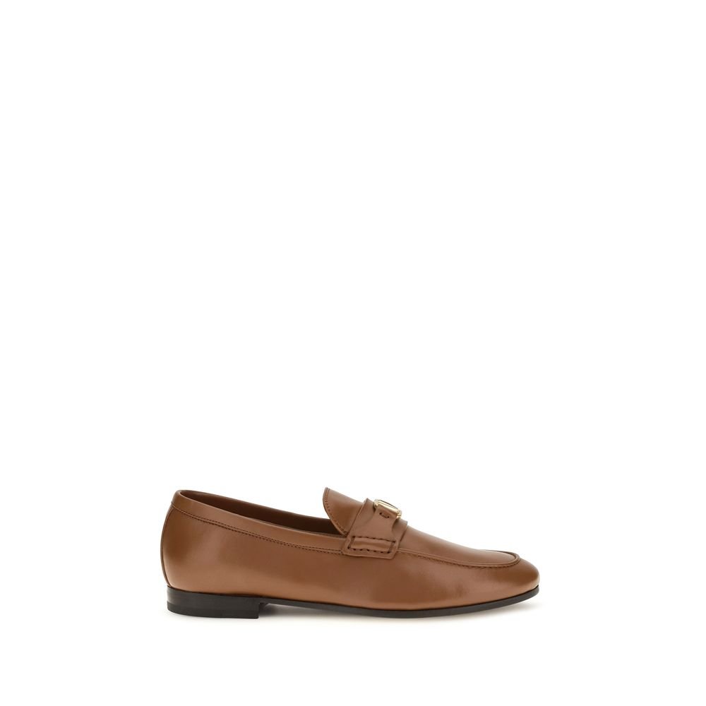 Valentino Garavani bruin Lamb Ovis Aries instapper loafers