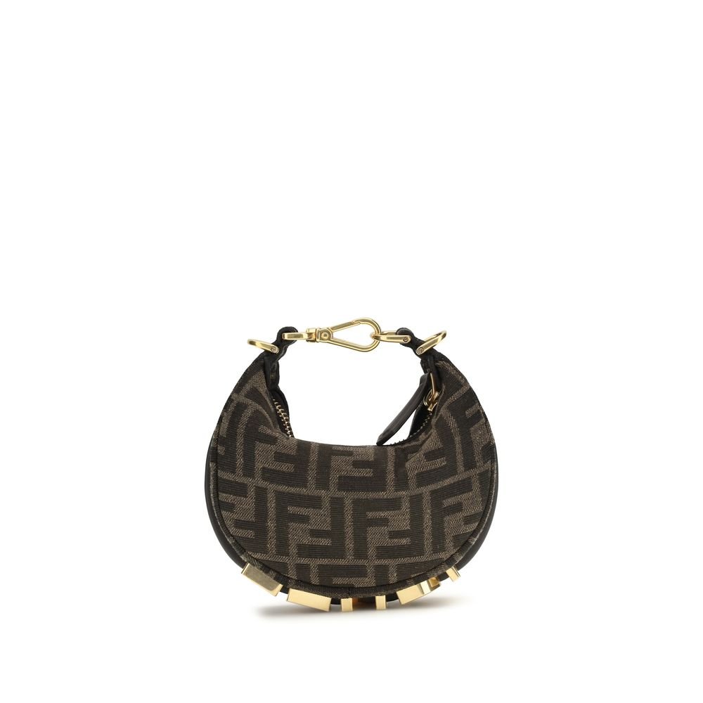 Fendi bruin polyamide schoudertas