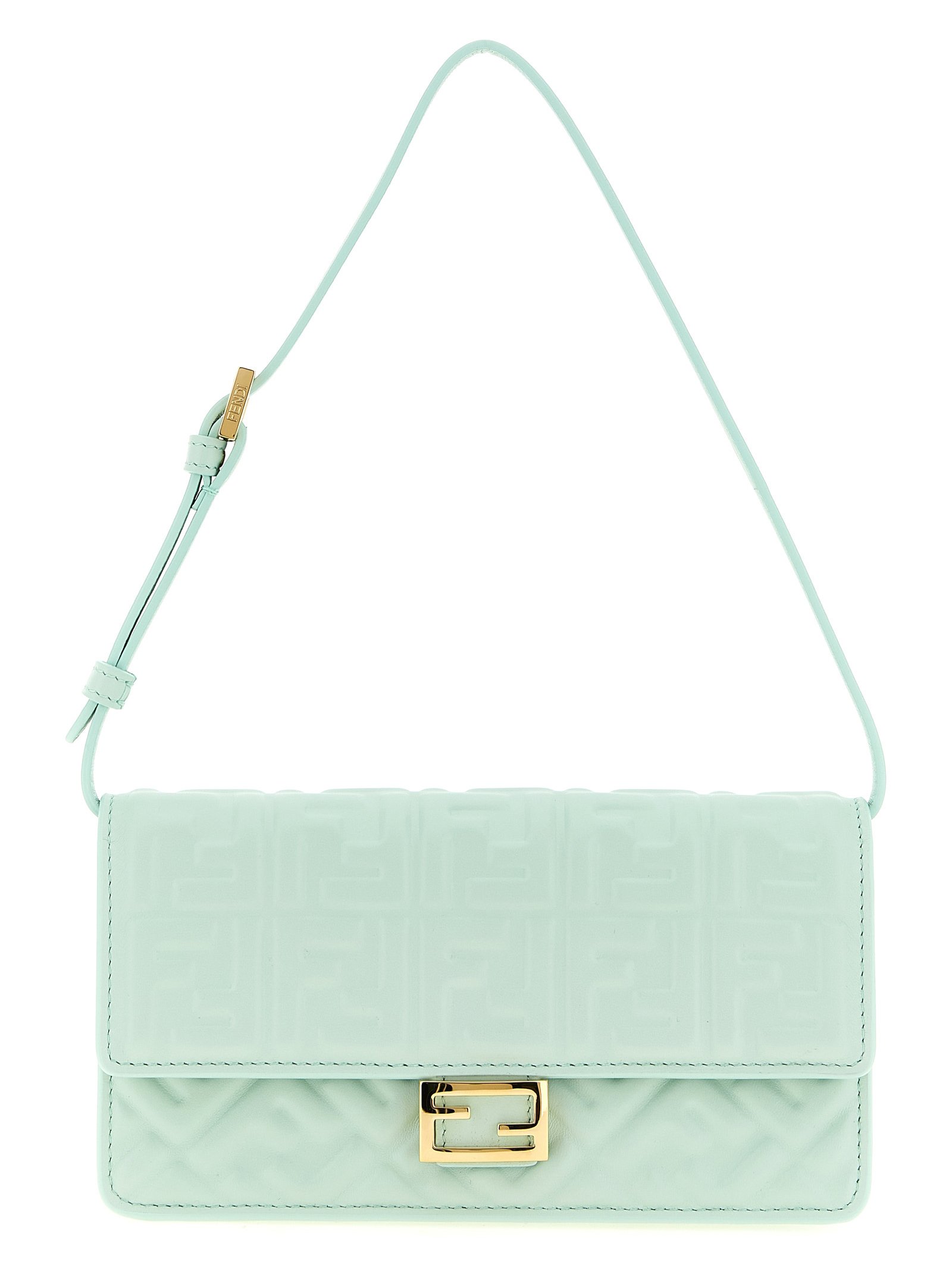 Fendi tweekleurig Lamb leren schoudertas