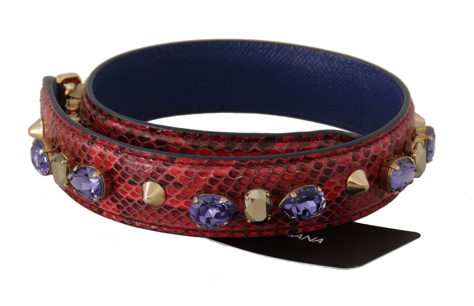Dolce & Gabbana rood Exotic leren Crystals Bag Shoulder Strap
