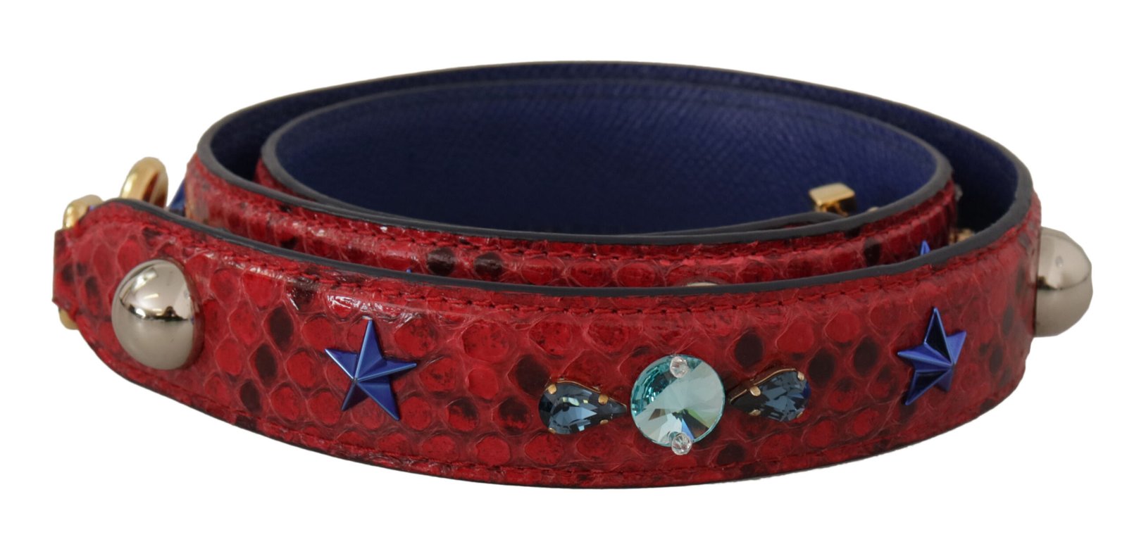 Dolce & Gabbana rood Exotic leren Crystals Shoulder Strap