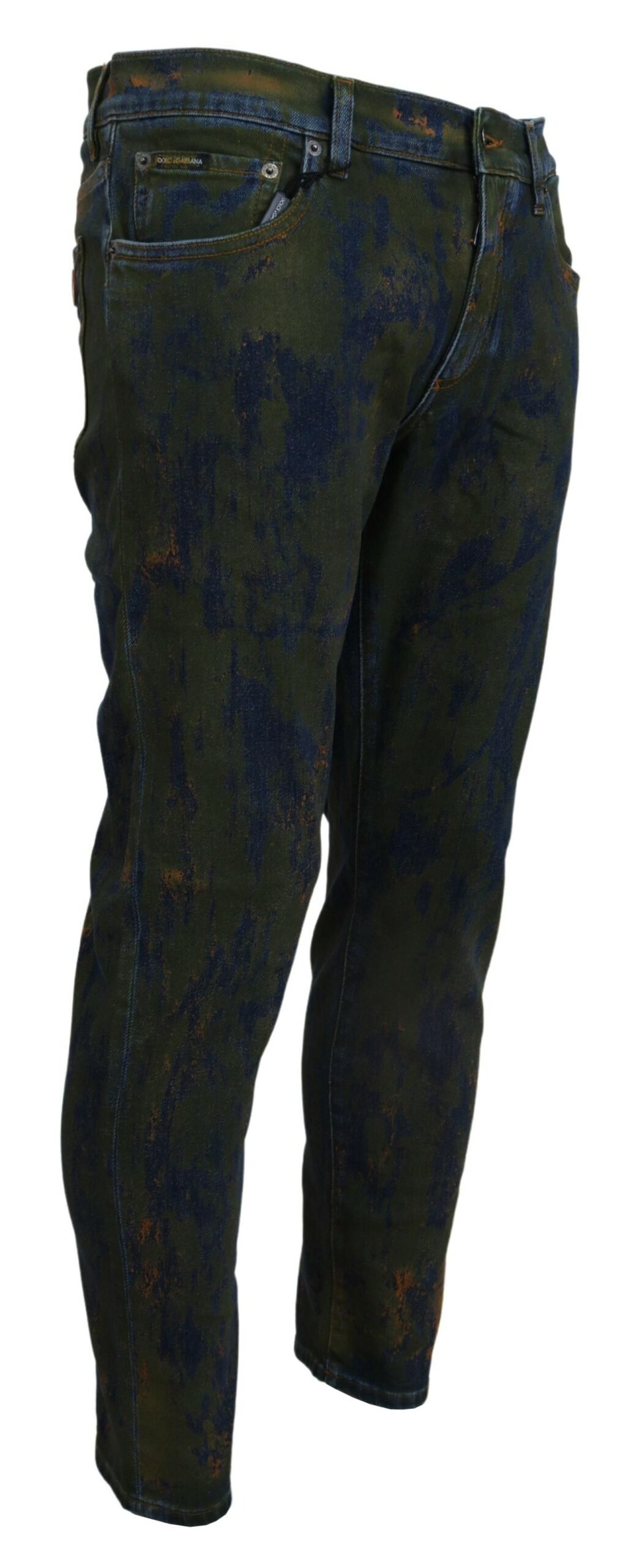 Dolce & Gabbana blauw groen Skinny katoenen Denim jeans