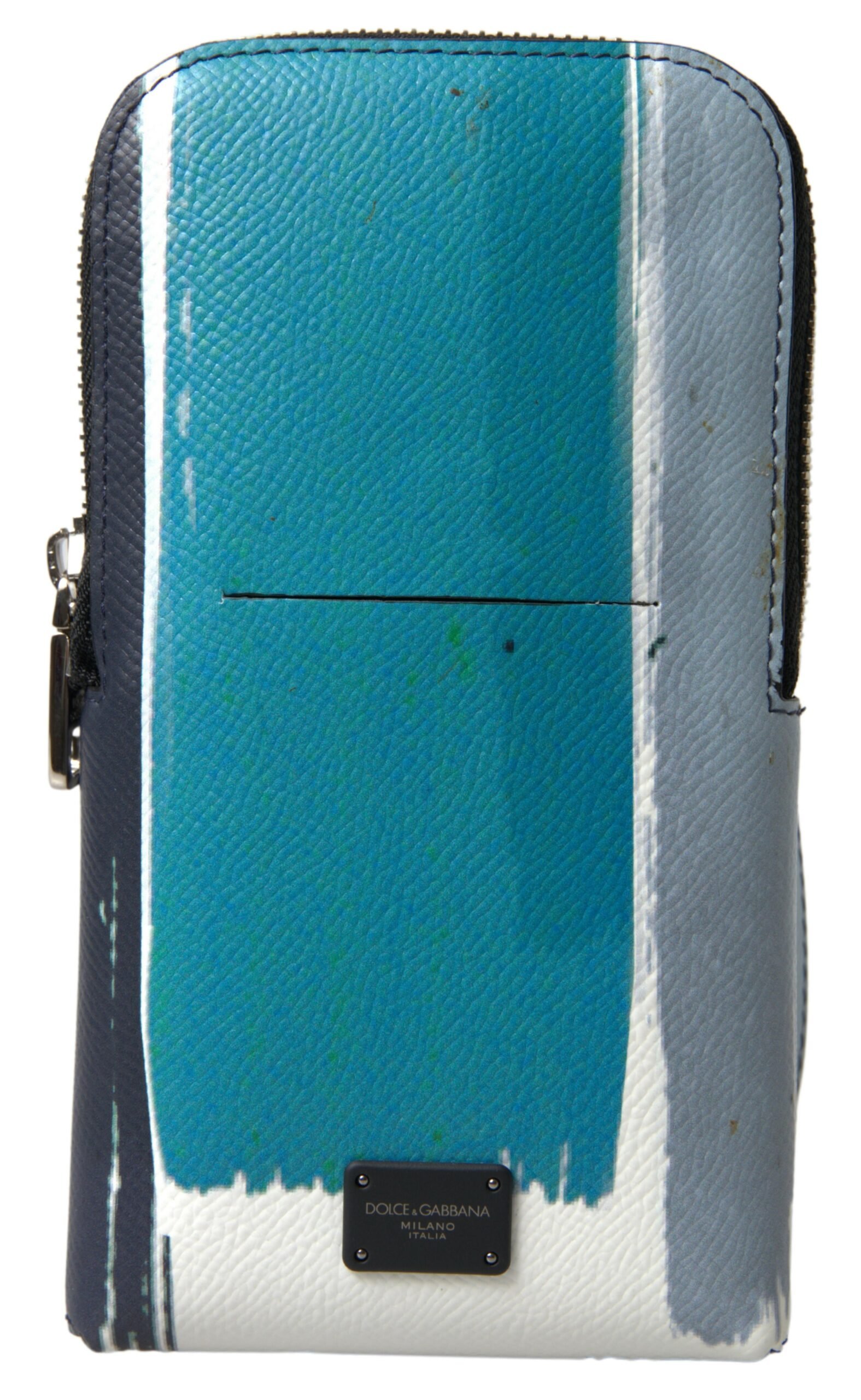 Dolce & Gabbana blauw leren Purse Crossbody Sling Phone Bag Unisex