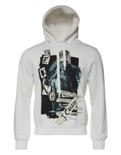 Dolce & Gabbana wit Caesar katoenen Hooded Pullover trui