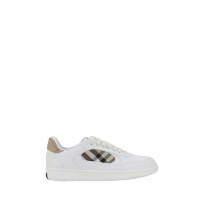 wit kalfsleren lage sneakers
