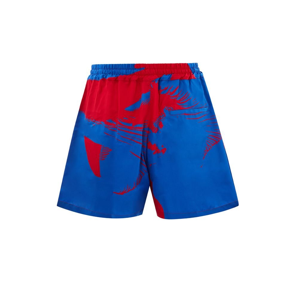 meerkleurig viscose korte broek