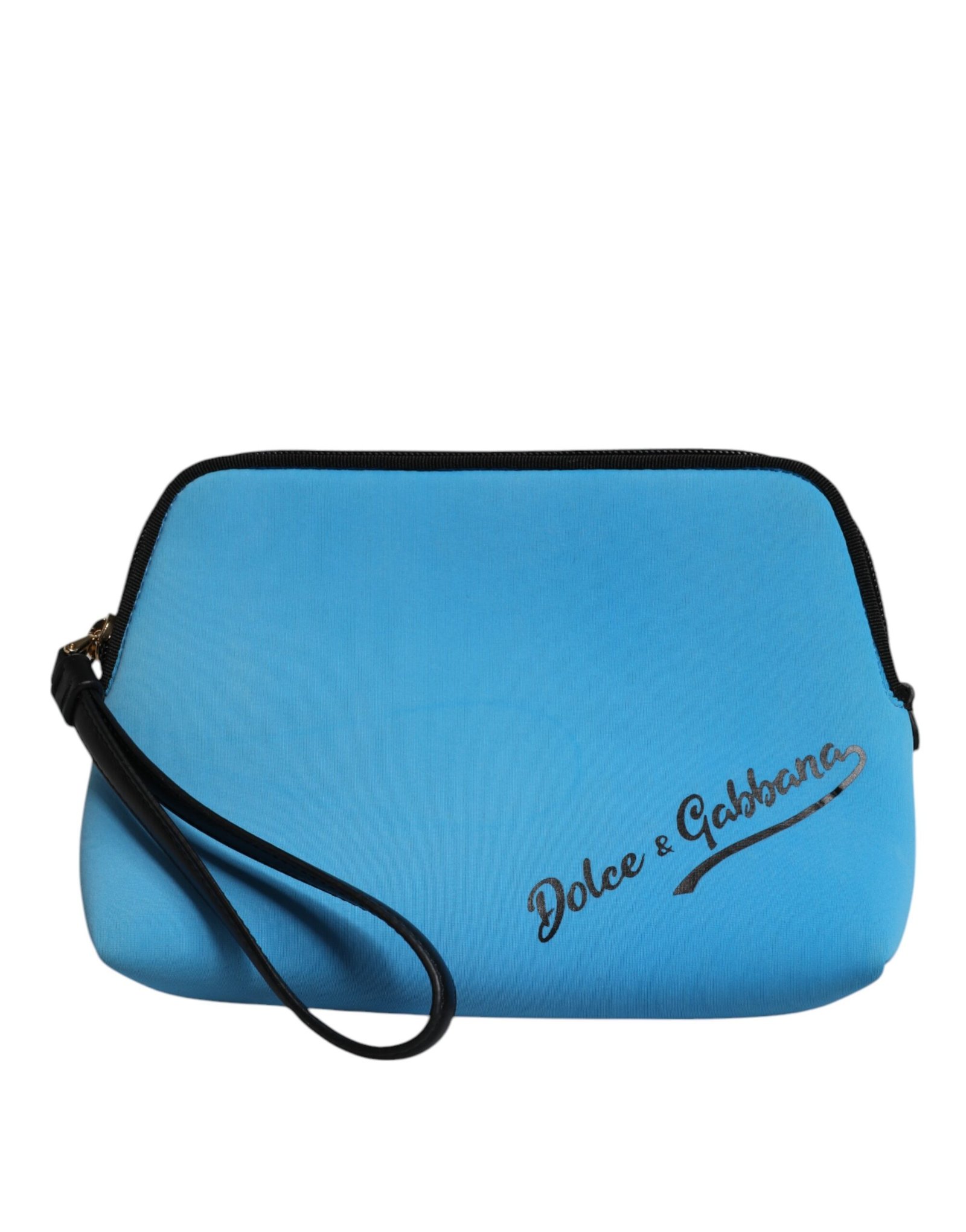 Dolce & Gabbana blauw DG Logo Print Clutch Zip Borse Pouch Bag