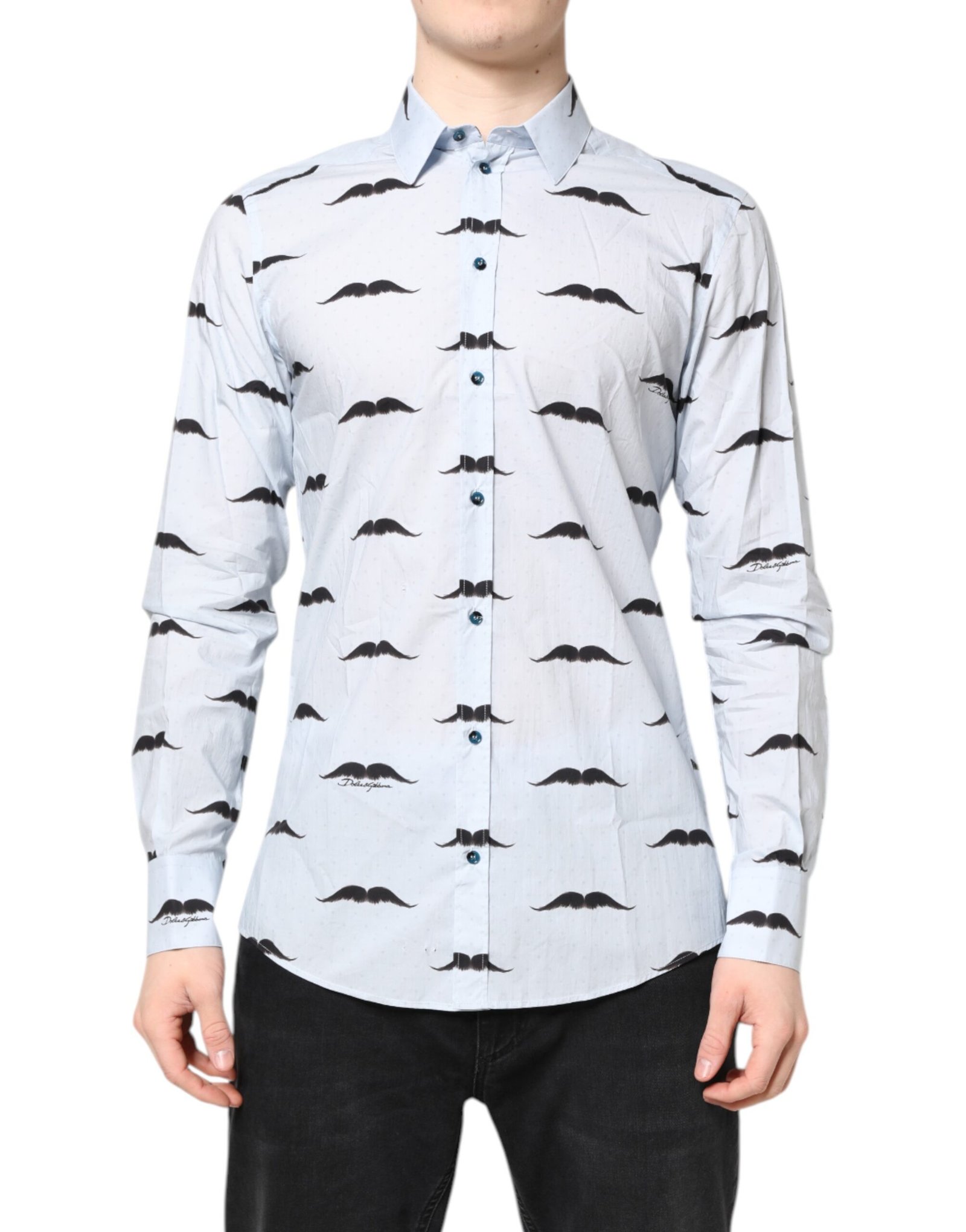 Dolce & Gabbana Light blauw katoenen MARTINI Formal overhemd