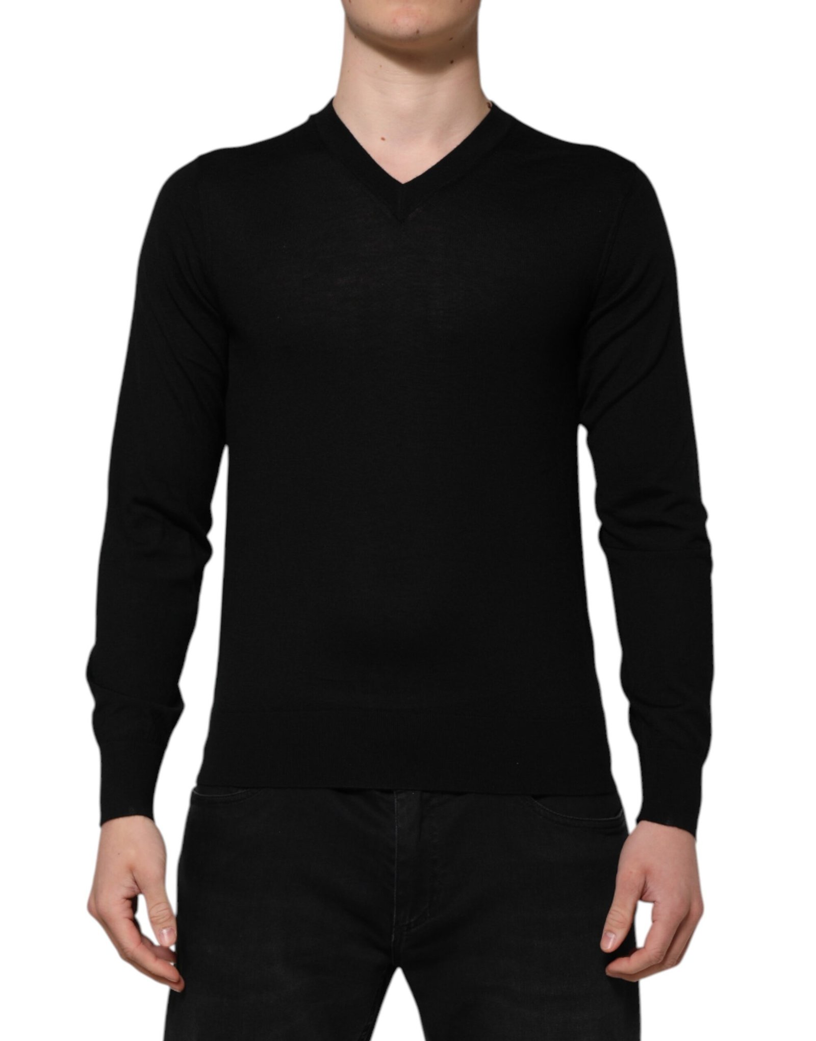 Dolce & Gabbana Dark grijs Embroidered Logo Pullover trui