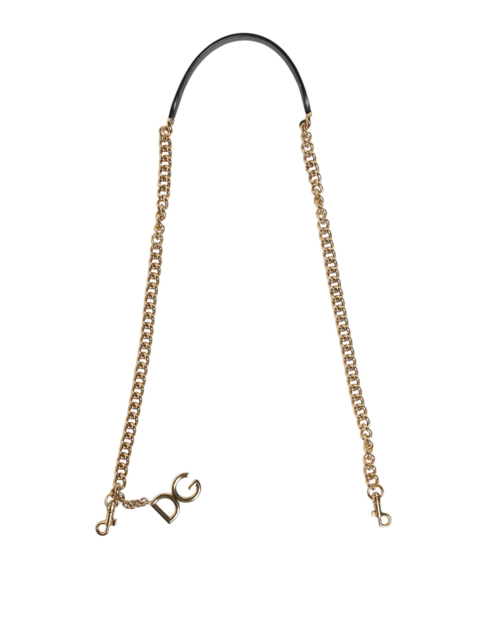 Dolce & Gabbana bruin Leopard goudkleurig Brass Chain Accessory Shoulder Strap