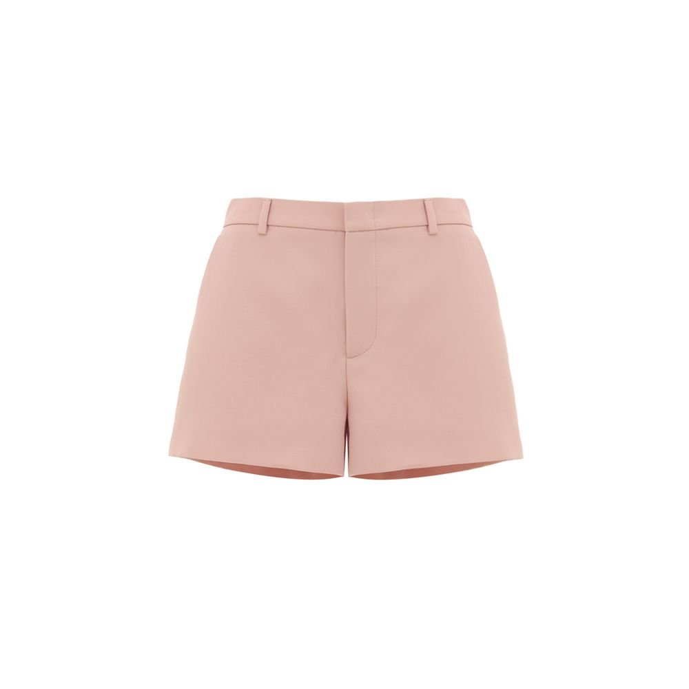 roze wollen korte broek
