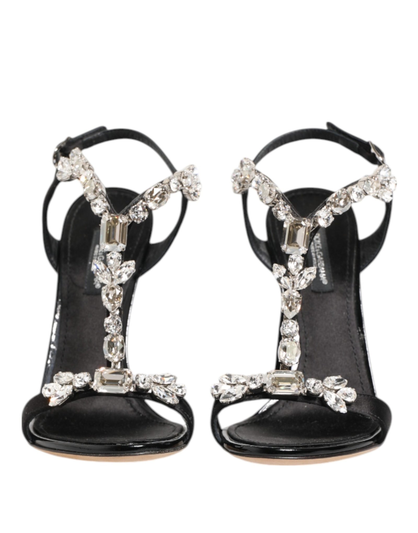 Dolce & Gabbana zwart Keira Crystals Heels sandalen Shoes