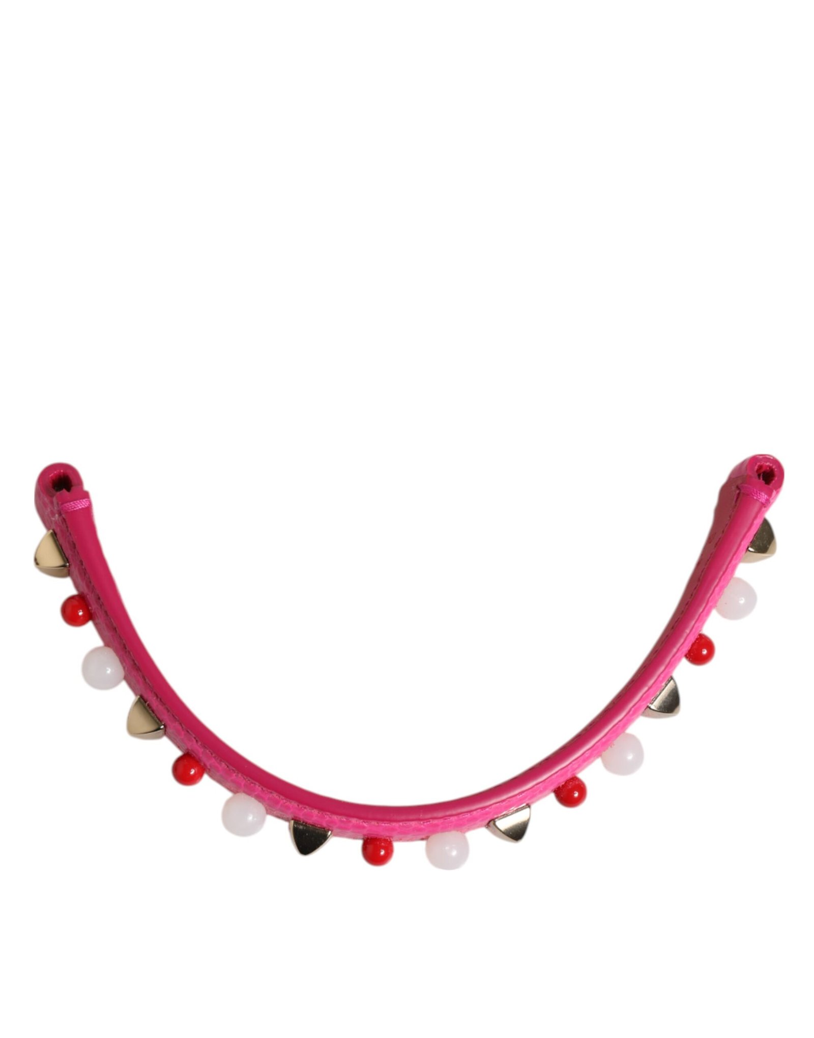 Dolce & Gabbana roze Embellished leren Bag Handle dames Shoulder Strap