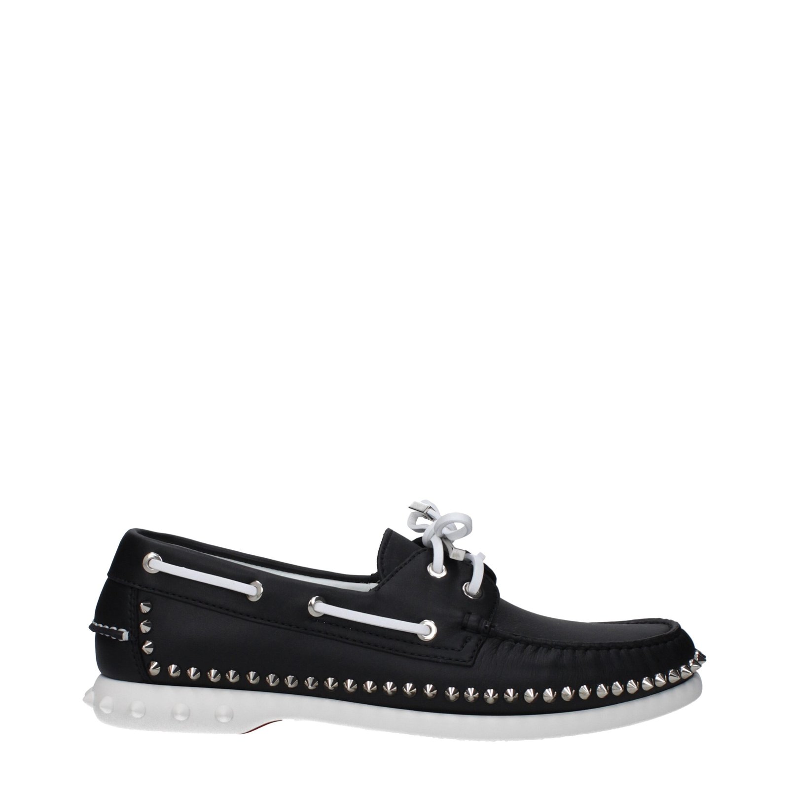 zwart leren instapper loafers
