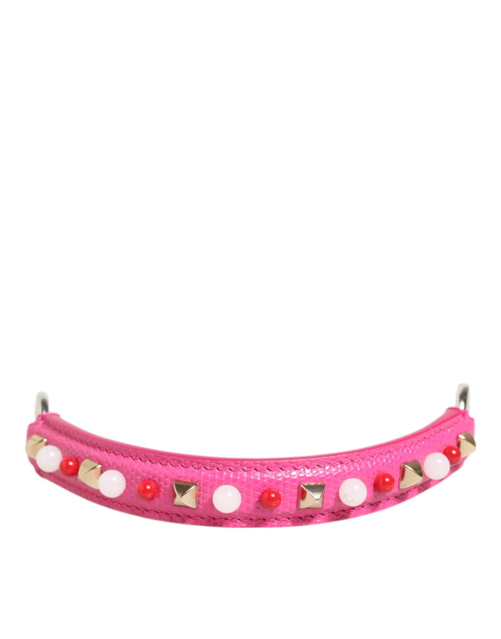Dolce & Gabbana roze Embellished leren Bag Handle dames Shoulder Strap