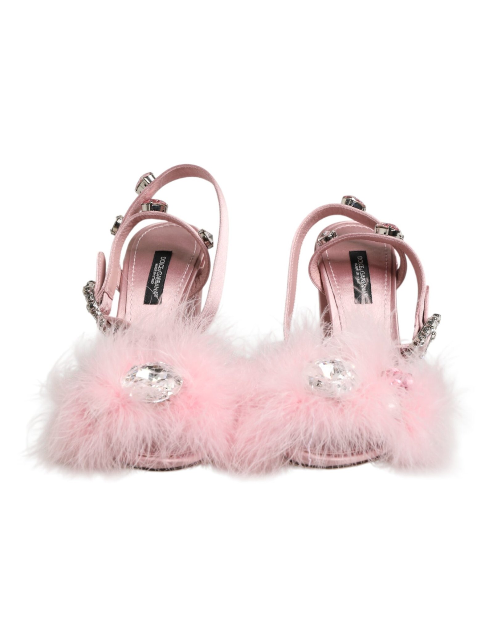 Dolce & Gabbana roze Sequined Ankle Strap sandalen Shoes