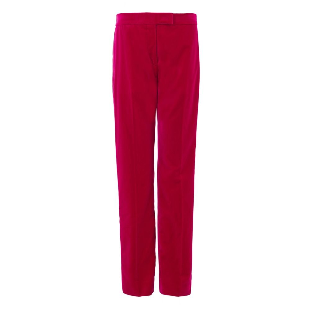 fuchsia katoenen pantalon