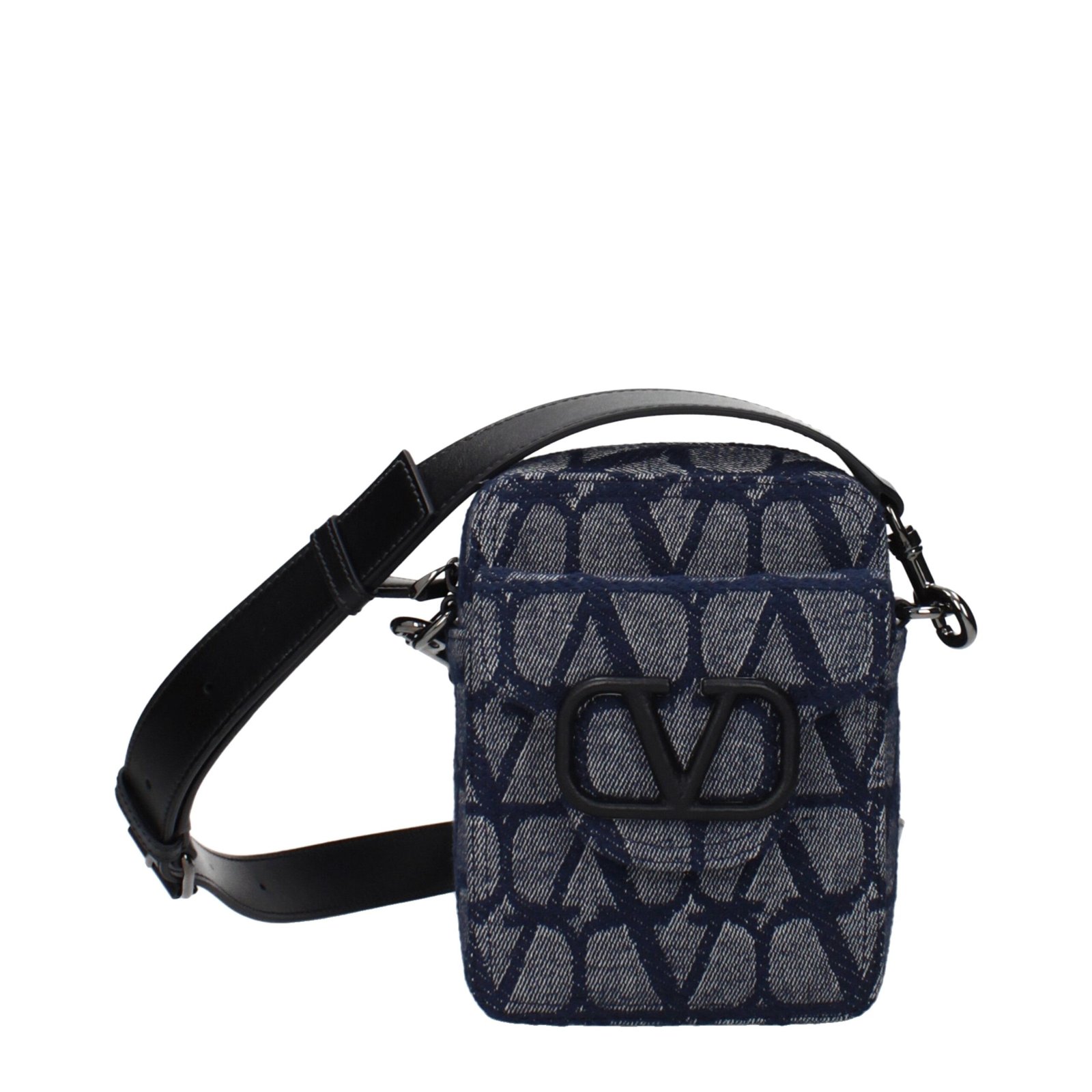 Valentino Garavani blauw Fabric Crossbody Bag