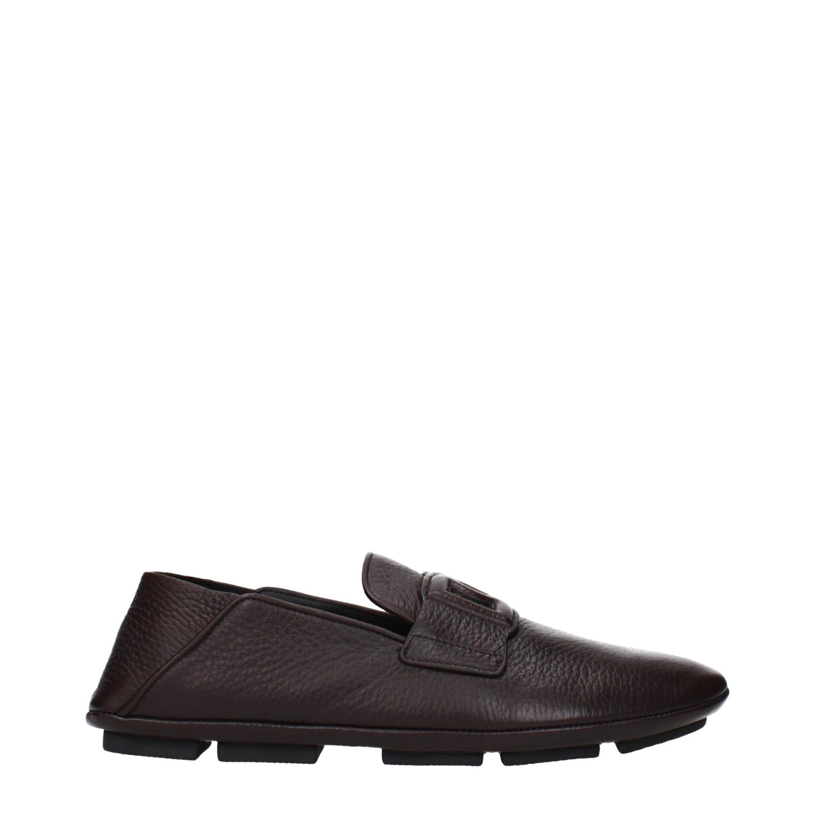 Dolce & Gabbana bruin leren instapper loafers