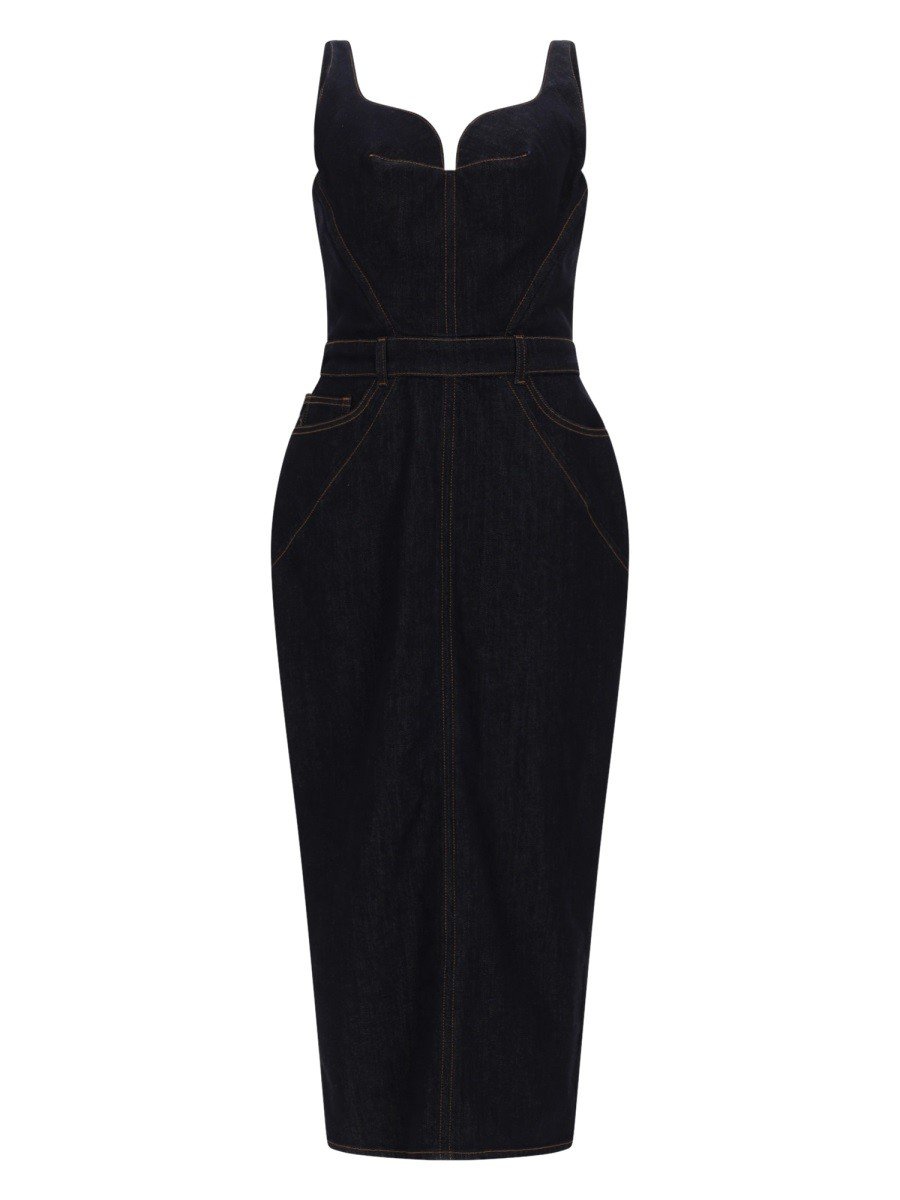 Givenchy Abito In Denim Grezzo