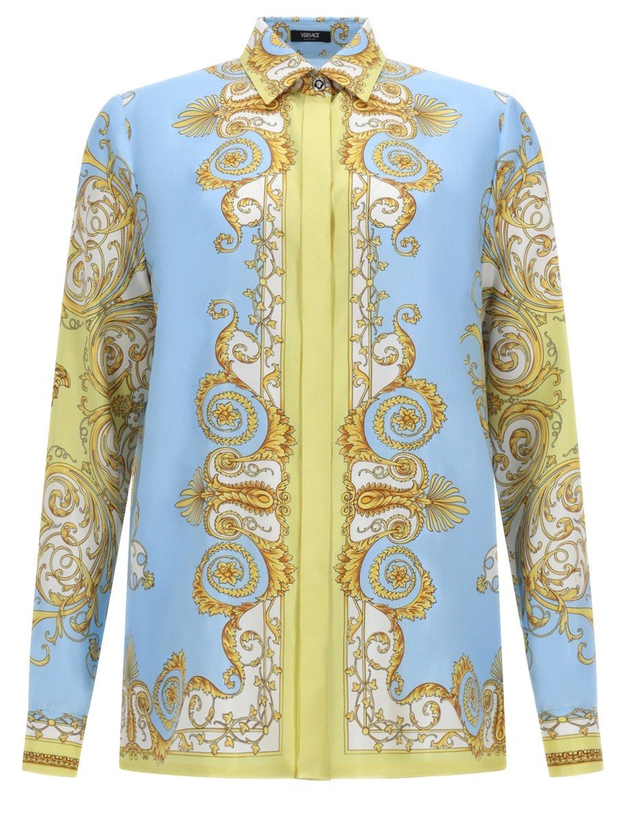 Versace Baroque print overhemd
