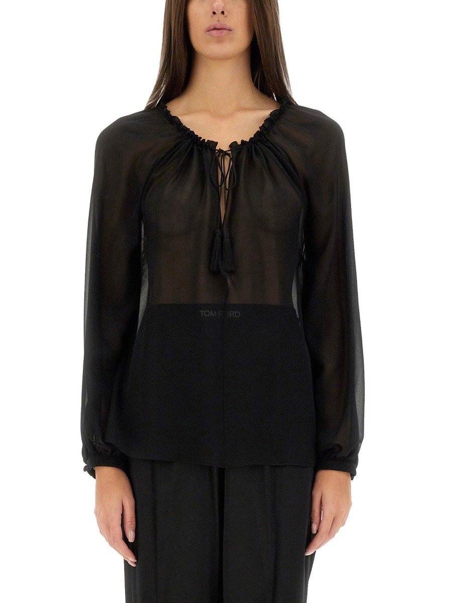 Tom Ford Blauw In zijden
