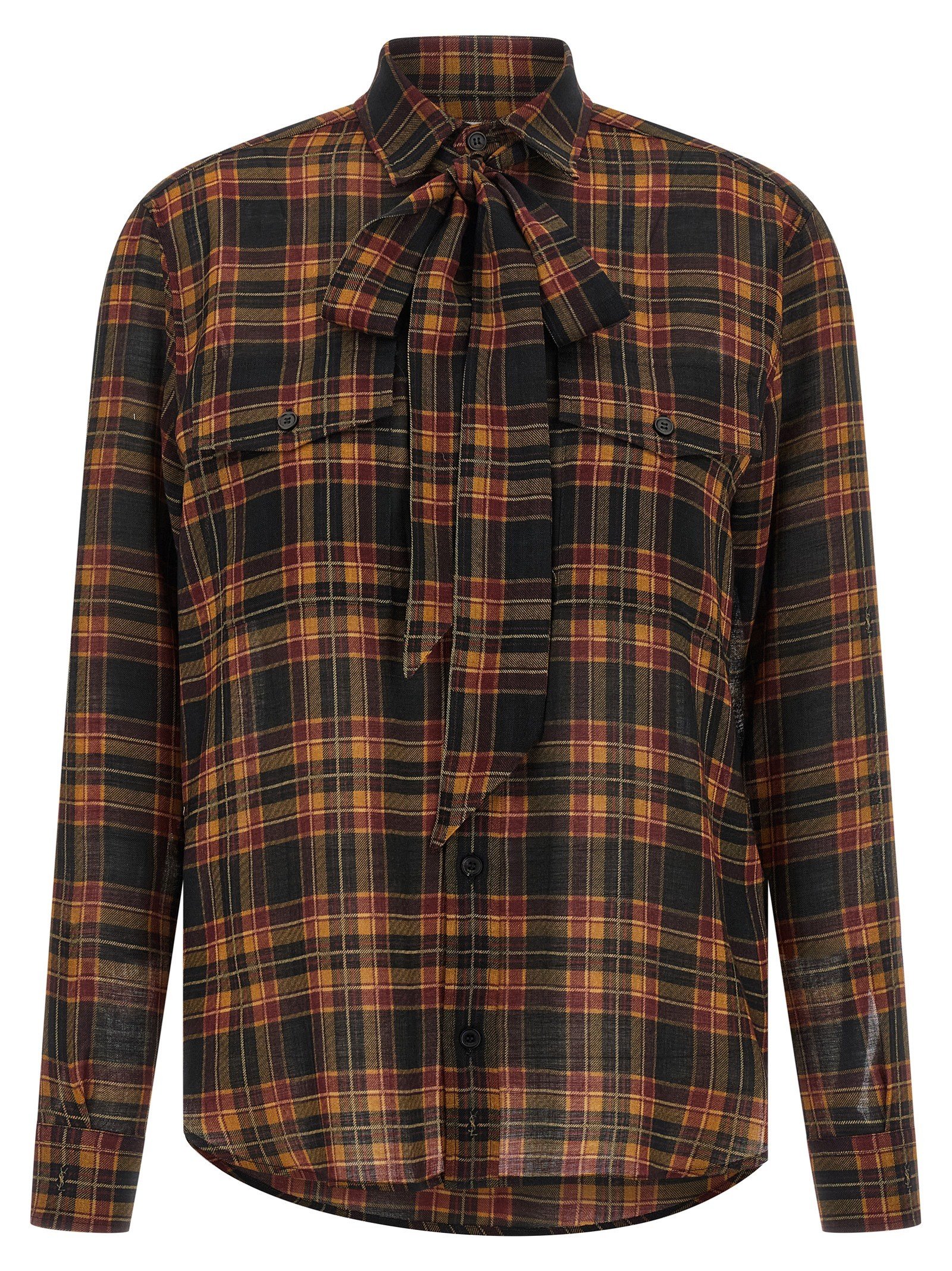 Saint Laurent Cassandre lavallière overhemd