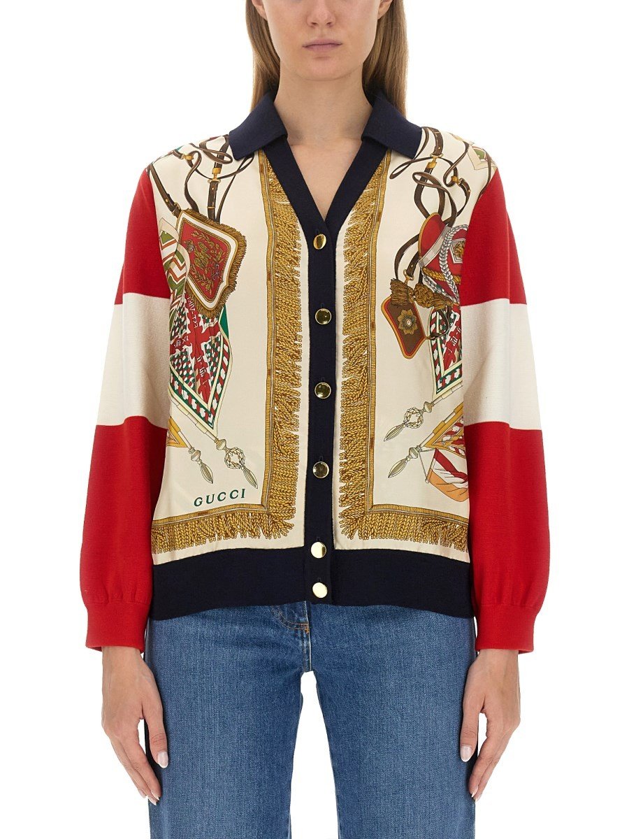 Gucci Extra Fine wollen gilet met print