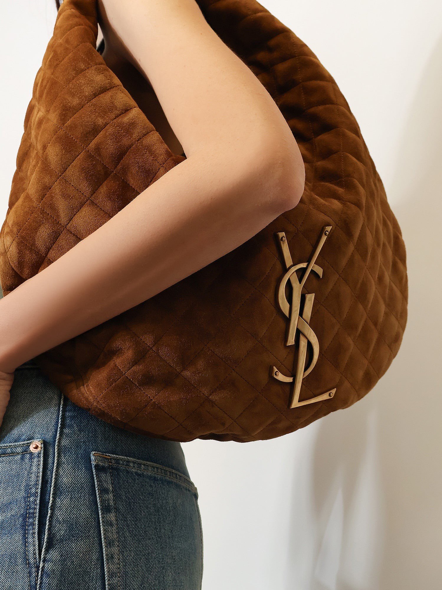 Saint Laurent Icare Hobo suède handtas