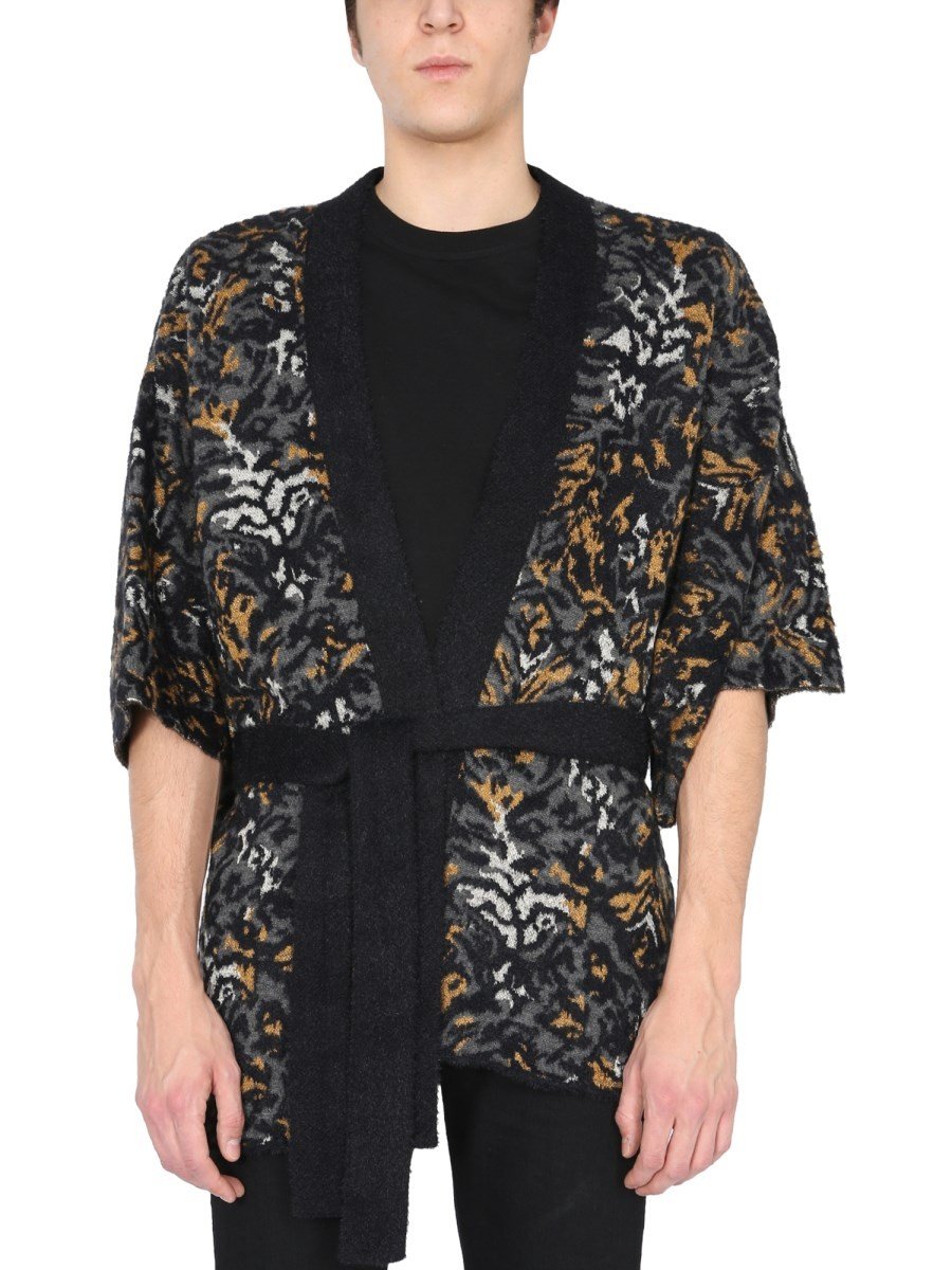Saint Laurent Jacquard gebreid Kimono