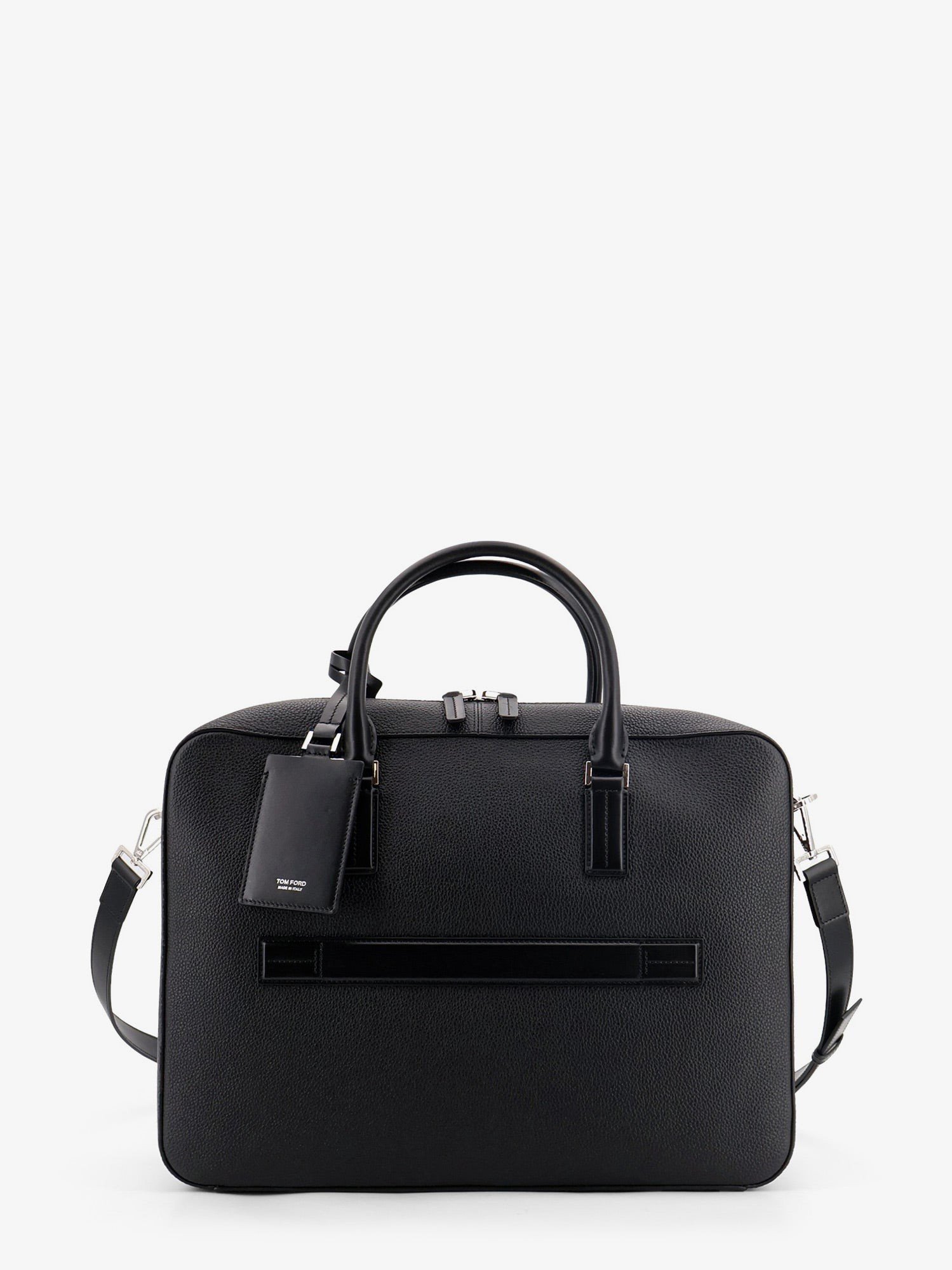 Tom Ford Leren work tas met voorkant lettering logo