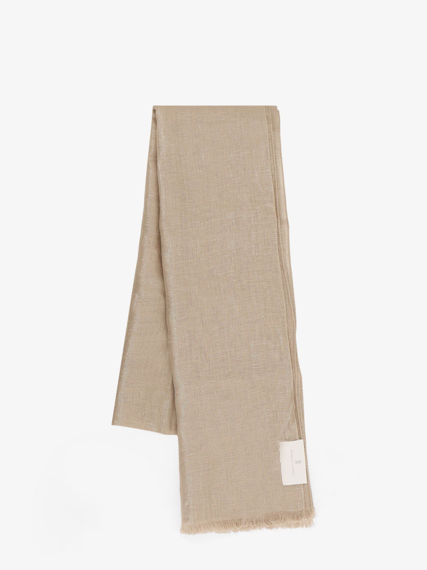 Brunello Cucinelli Linnen lurex sjaal