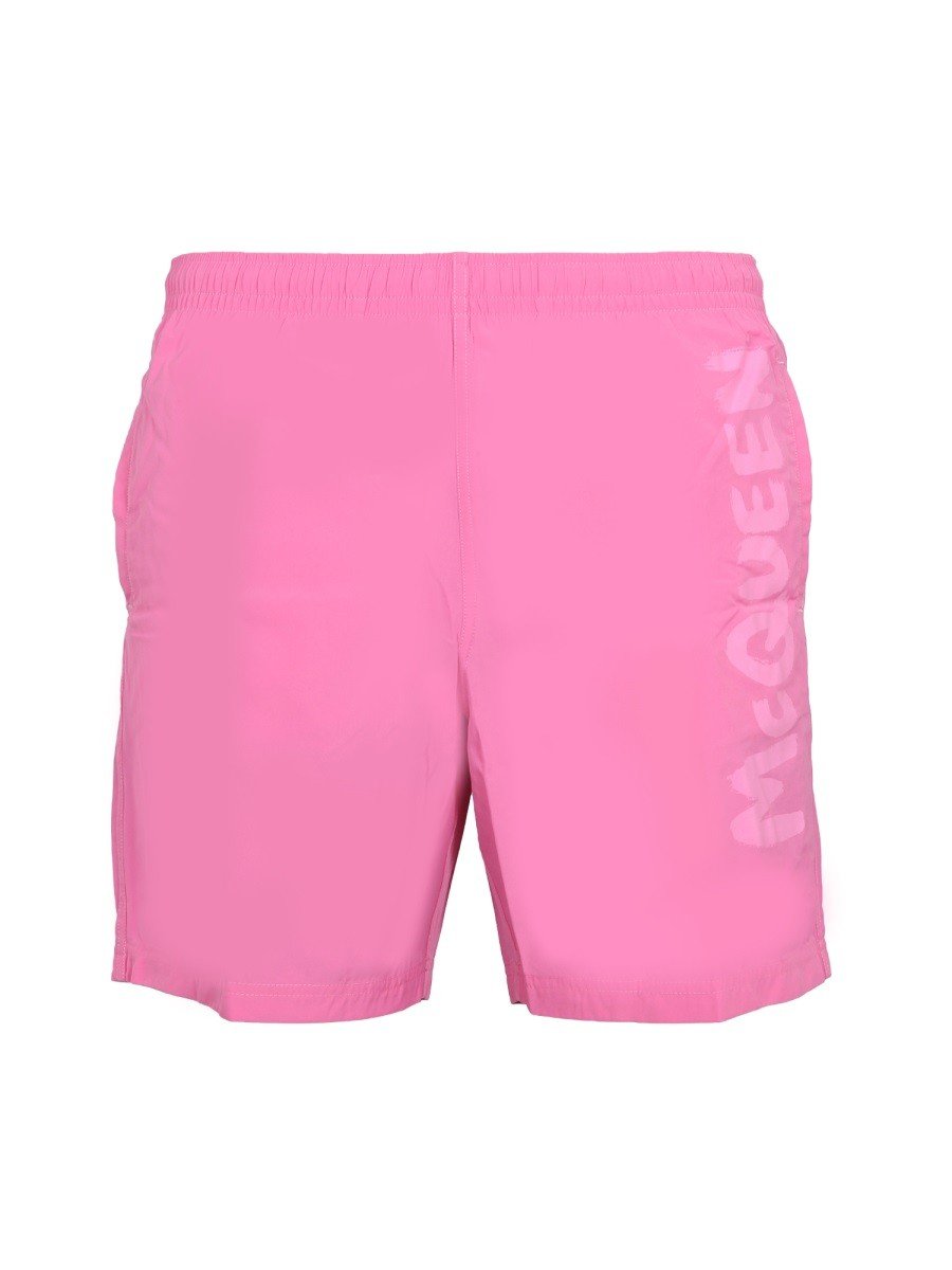 Alexander McQueen Logoprint zwemkleding