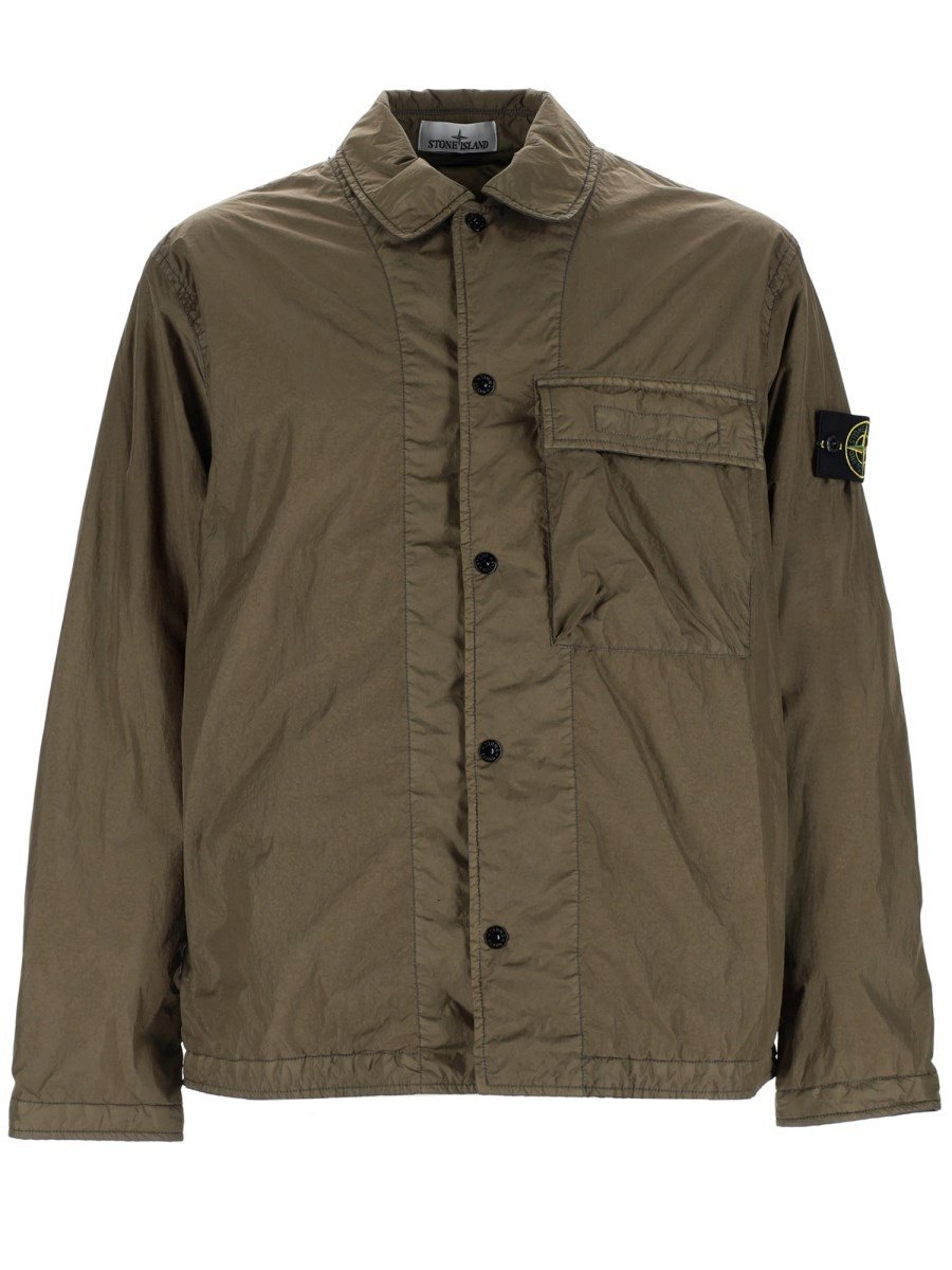 Stone Island Gewatteerd Overshirt