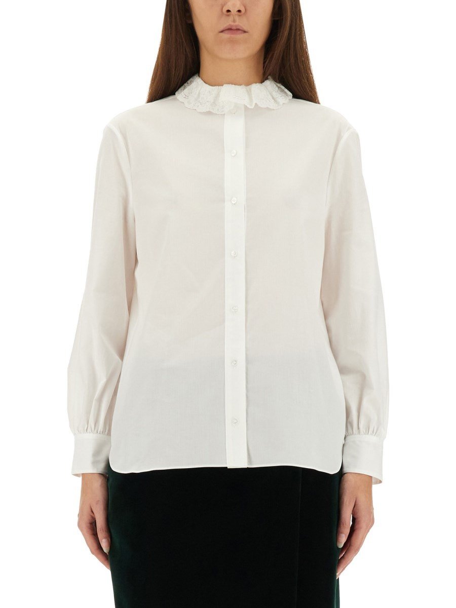 Saint Laurent Pierrot Collar overhemd